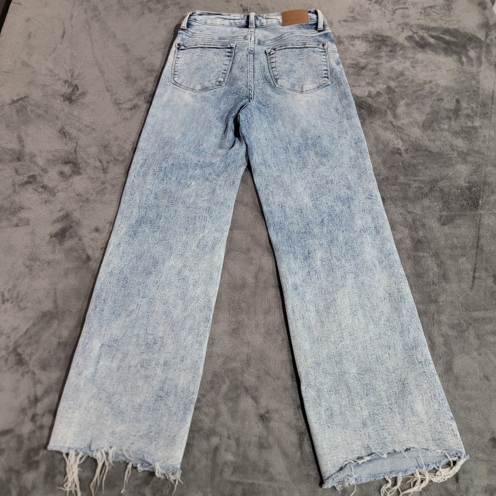 Judy Blue Brink Jeans Women 5/27 Acid Wash High Rise Raw Hem Stretch Denim Retro - Picture 9 of 10
